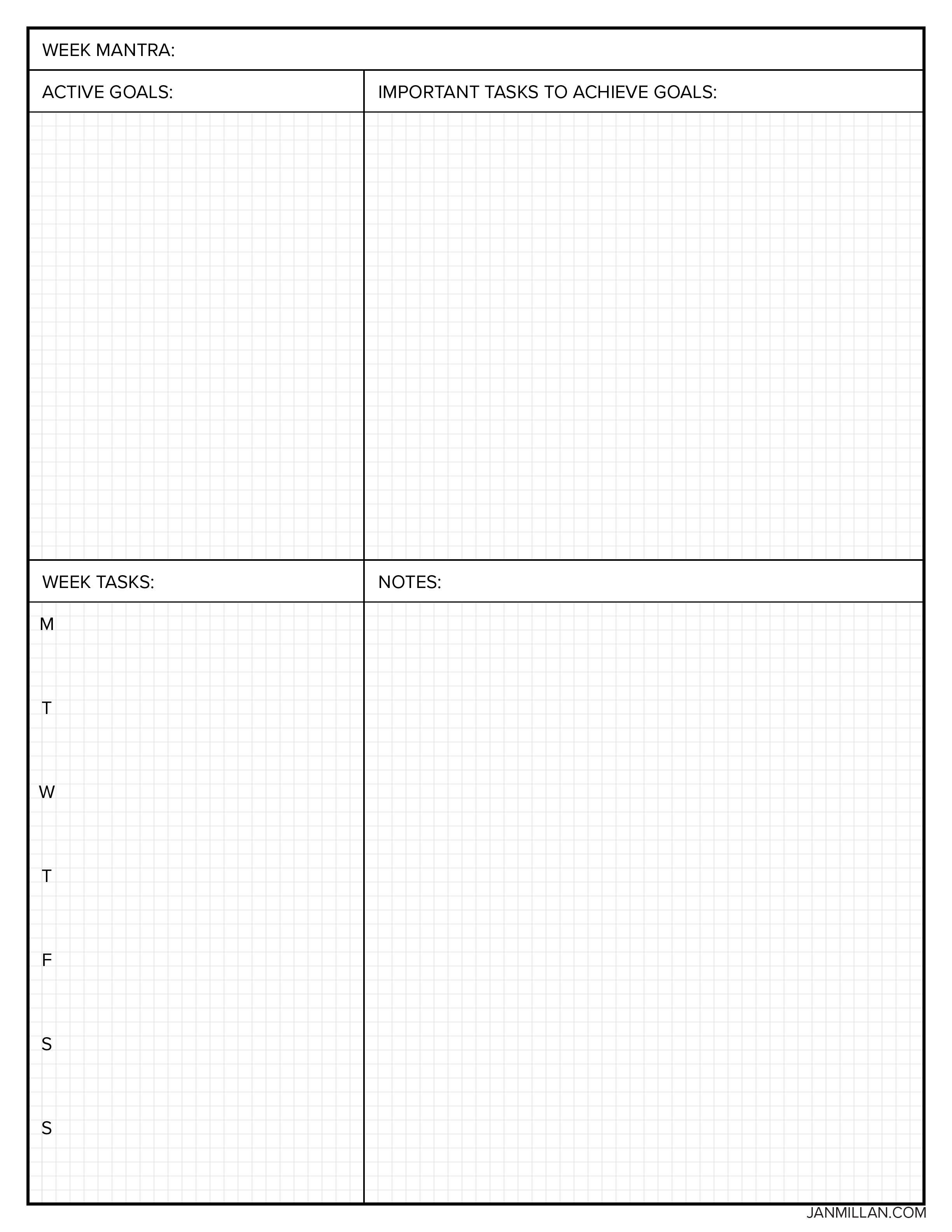 Planner week - Free Digital Planners